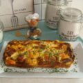 Vis: cake van een visomeletje met pasta