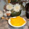 Aardappelpuree met pompoen