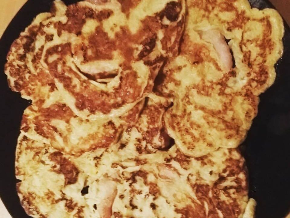 Banaan Ei pannekoekjes met bacon