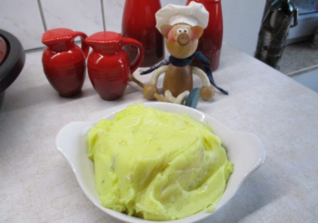 Aardappelpuree met bavaria blu
