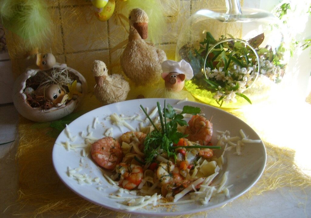 Pasta met scampi’s