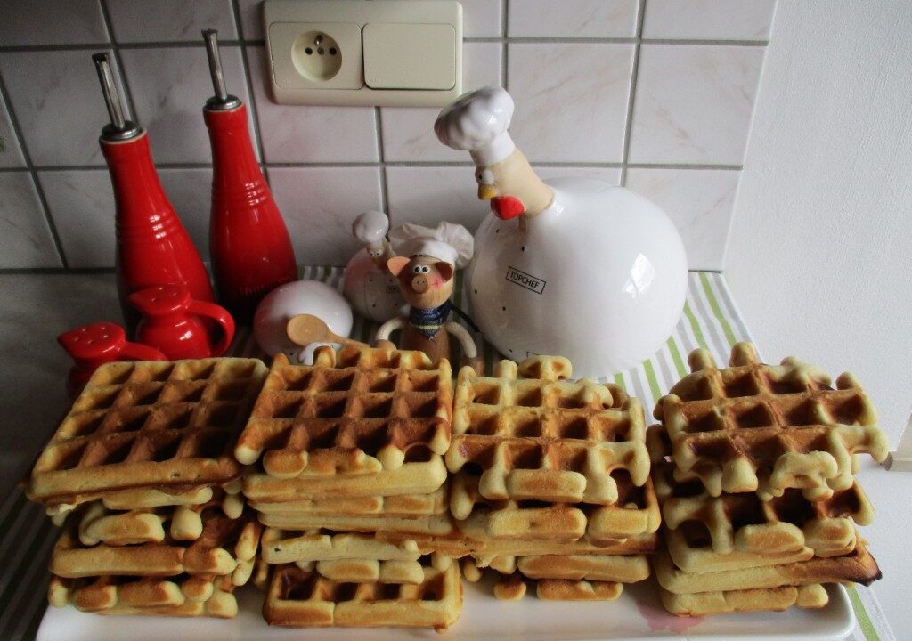 Dessert: vanillewafels met rum