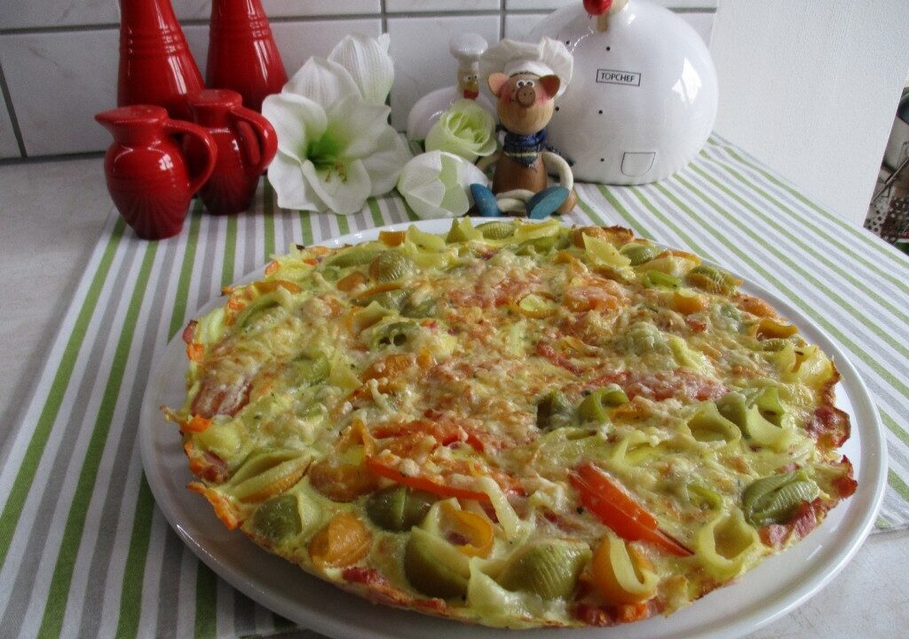 Omeletje met pasta
