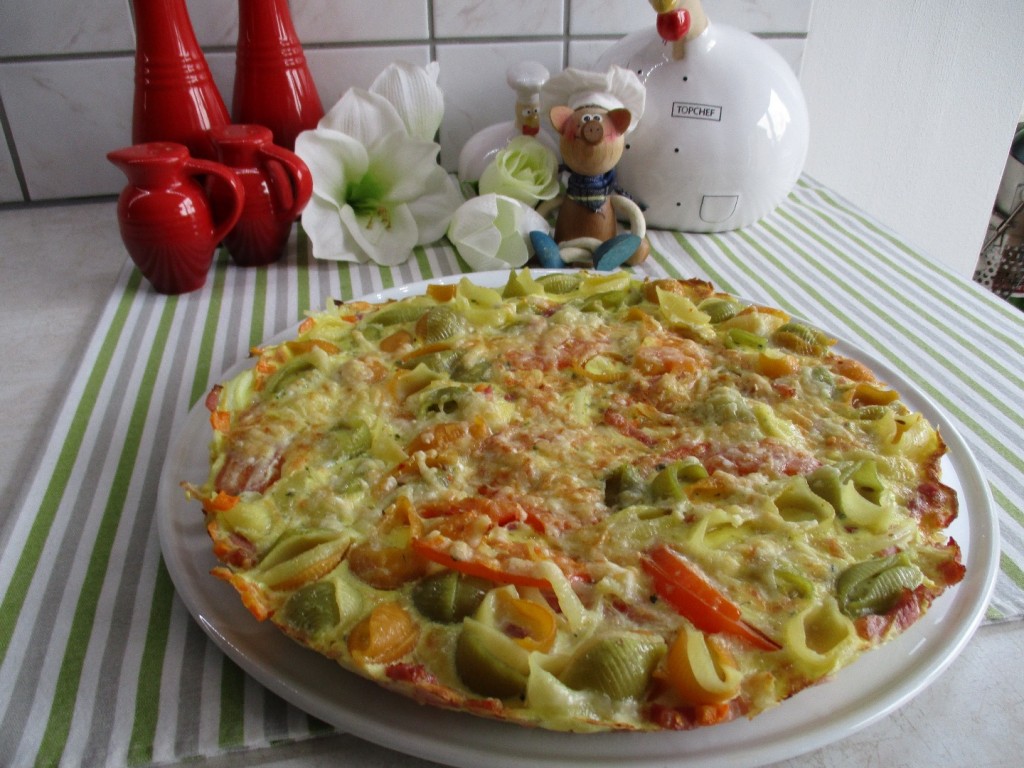 Omeletje met pasta