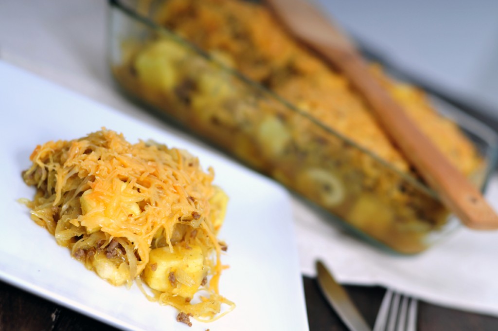 Zuurkool schotel met ananas en gehakt