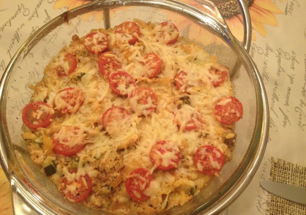 Ravioli met een romige groentesaus