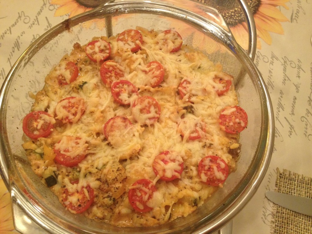 Ravioli met een romige groentesaus