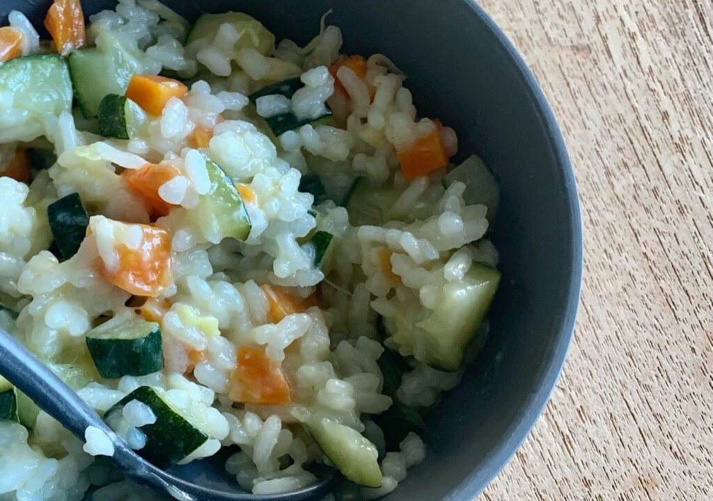 Courgette risotto voor baby’s