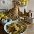 Appelcompot met kaneel en rucola