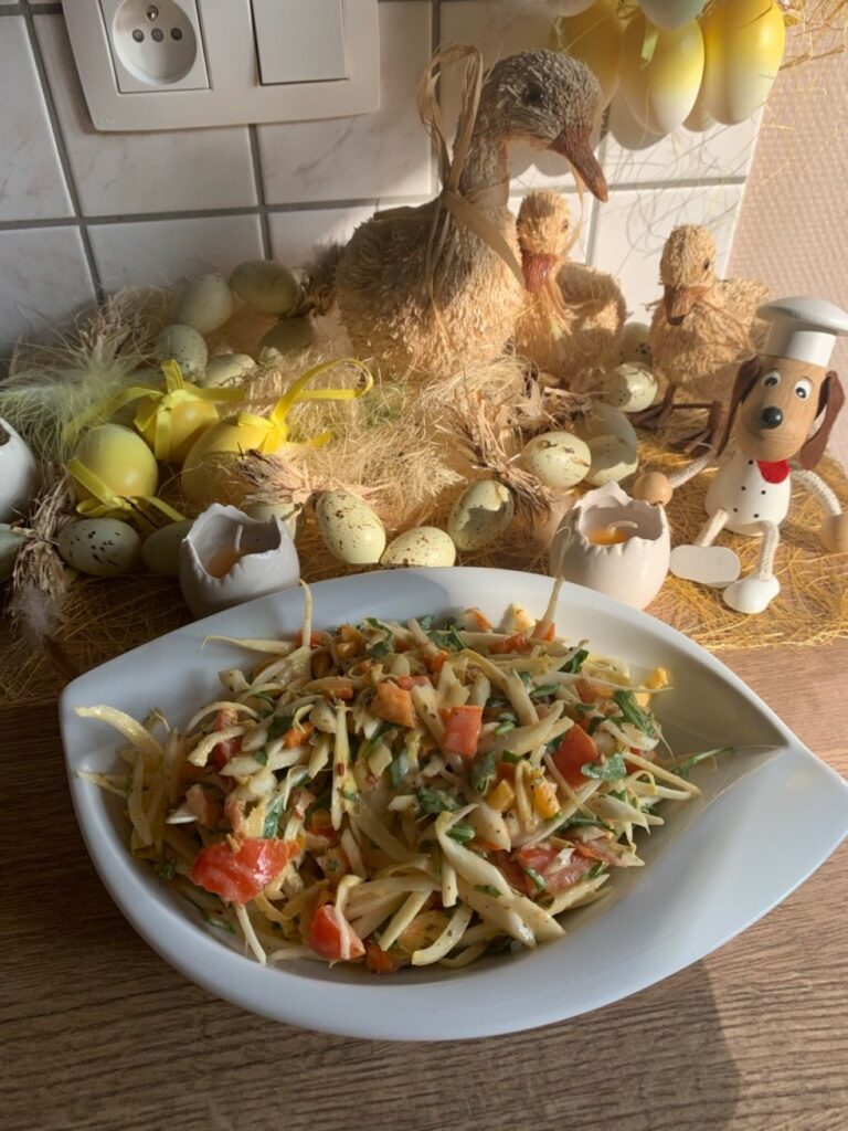 Groenten: lente salade