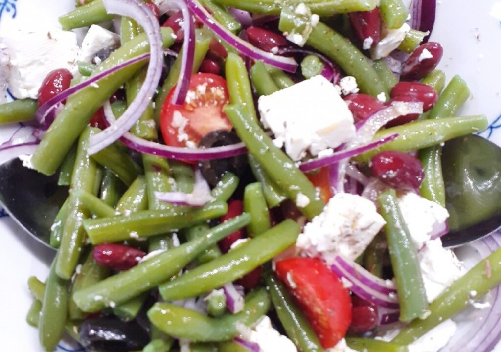 Griekse Bonensalade met feta