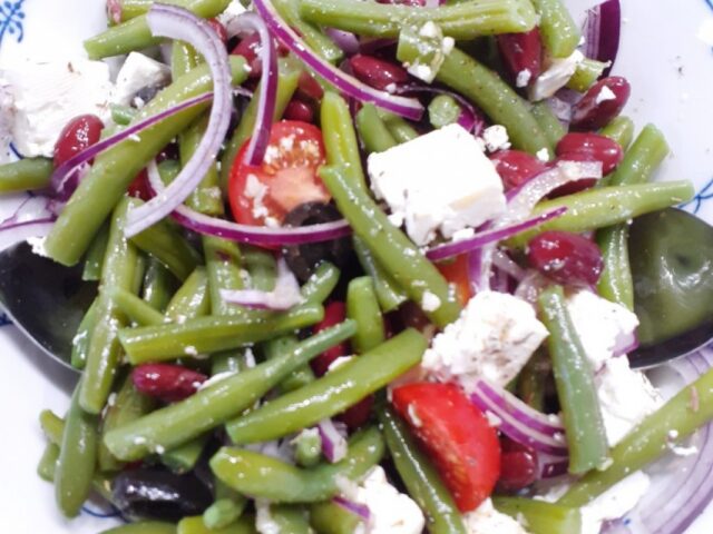 Griekse Bonensalade met feta