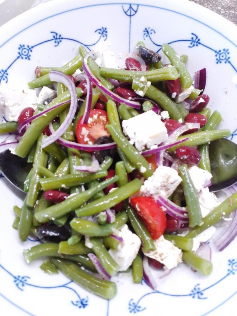 Griekse Bonensalade met feta