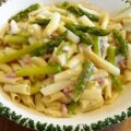 Asperges (witte en/of groene) met ham & pasta