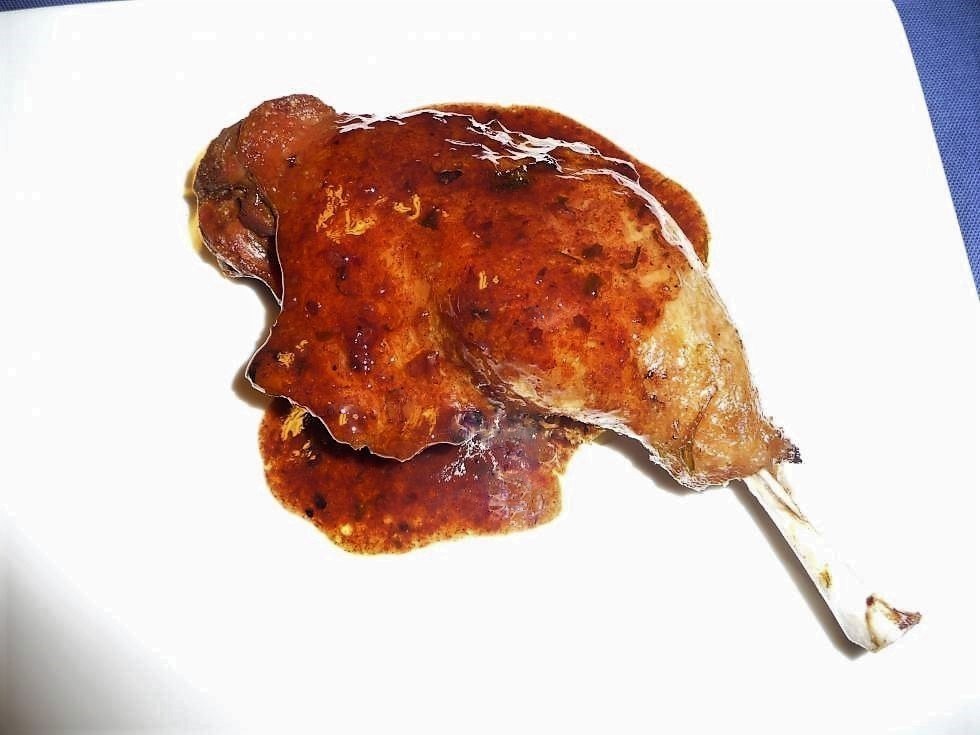 Eendenbout met portsaus