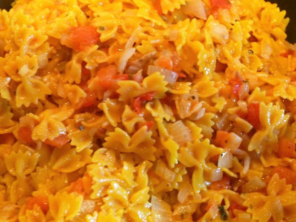 Getomatiseerde (rode) pasta