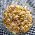 Gewokte witlof met ham, ei & ui