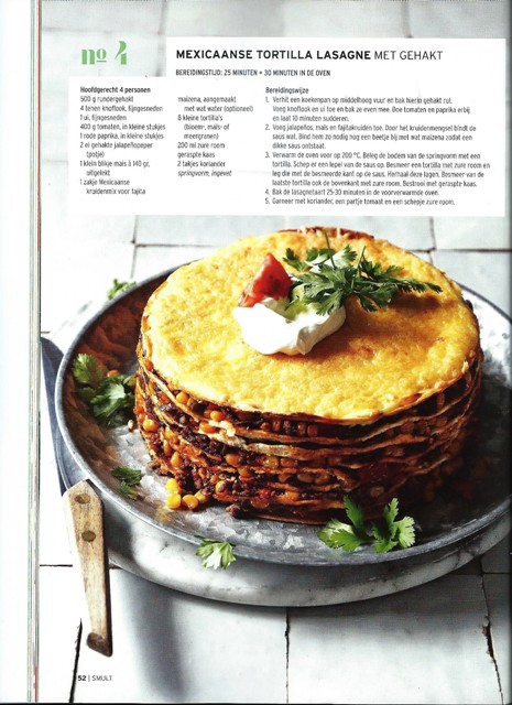 Mexicaanse tortilla taart met gehakt