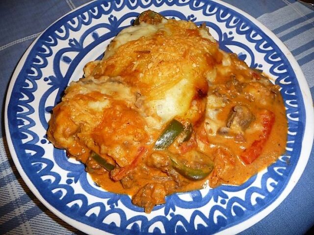 Ovenschotel Stroganoff