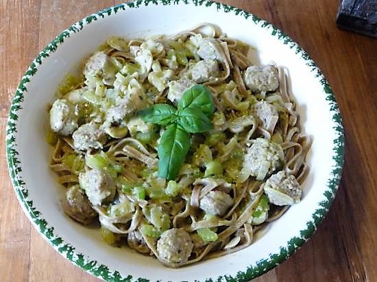 Pasta met worst uit Norcia (Umbrië)