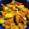 Ratatouille van groenten uit eigen tuin