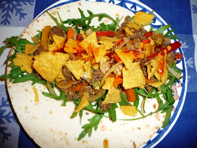 Goed gevulde warme wraps