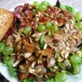 Herfstsalade met vijgen, oesterzwammen, eendenborst en paté