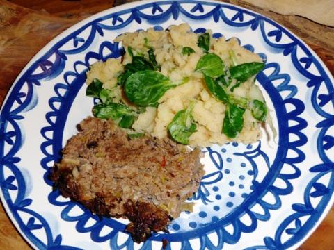 Gehaktbrood (Meatloaf) met paddenstoelen