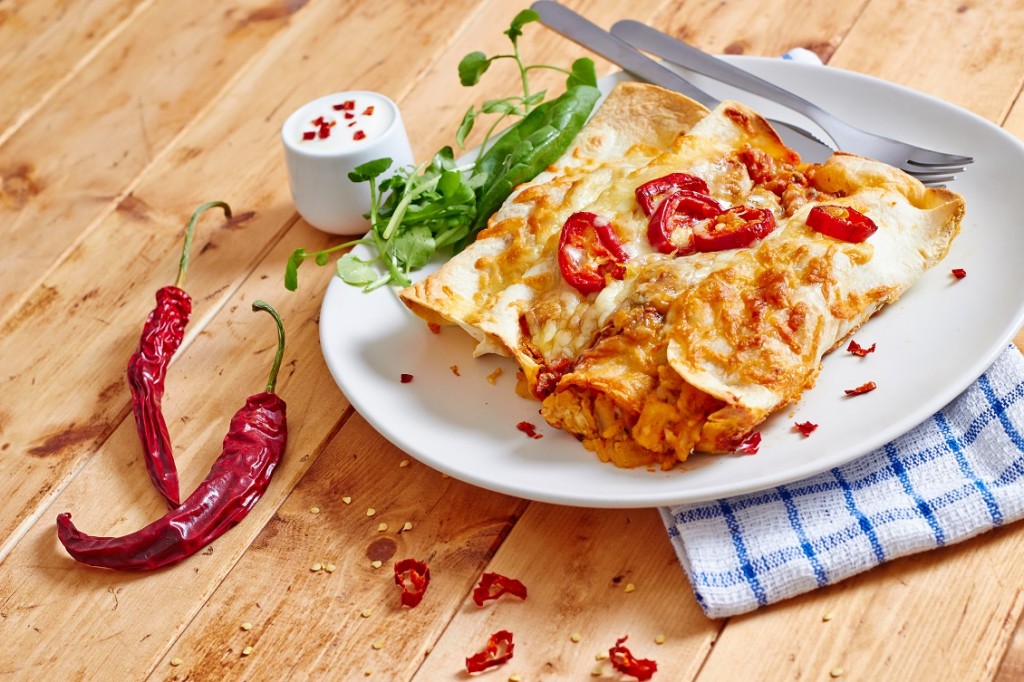 Mexicaanse kip enchiladas