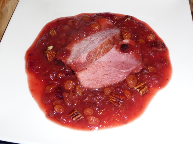 Beenham met Cranberrysaus