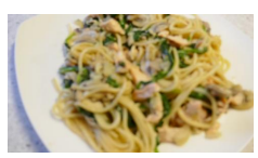 Romige spaghetti Florentine met verse zalm….
