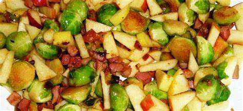 Spruitjesstamppot met appel