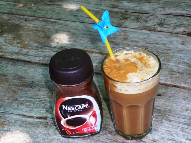 Griekse café frappé (ijskoffie)