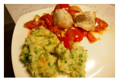 Kabeljauw met groente uit de oven en peterseliepuree