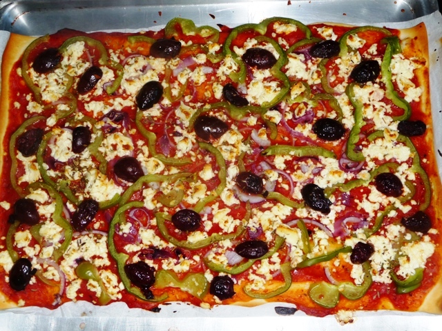 Griekse pizza van Yiannis