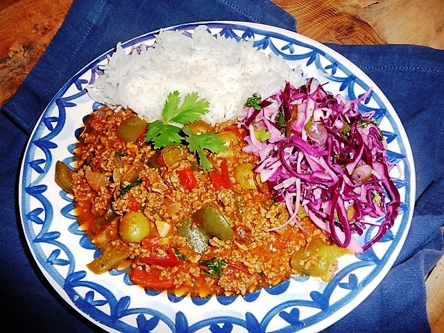Cubaanse gehaktschotel Picadillo