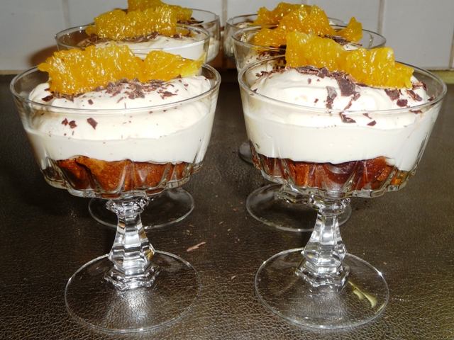 Tiramisu met cantuccini en sinaasappel