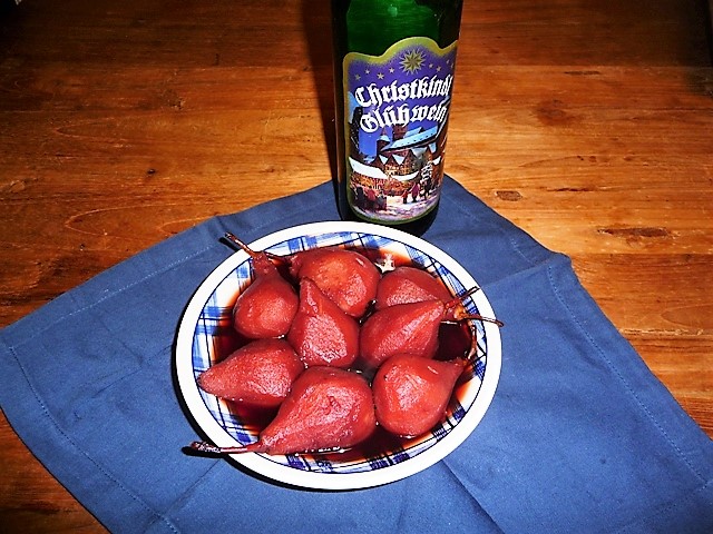 Stoofpeertjes in glühwein