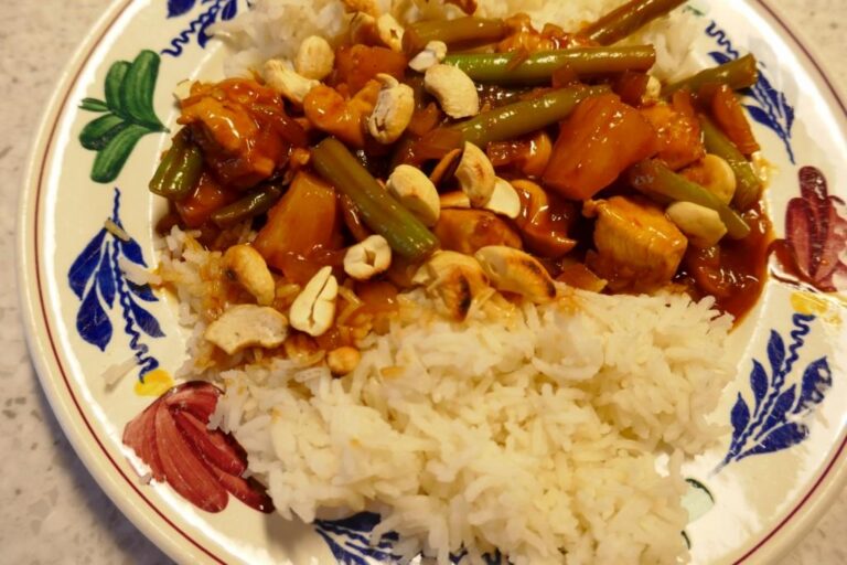 Zoetzure kip cashew