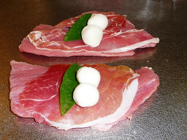Varkenshaasje Cordon Bleu alla Saltimbocca