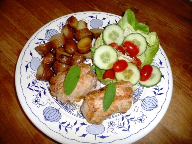 Varkenshaasje Cordon Bleu alla Saltimbocca