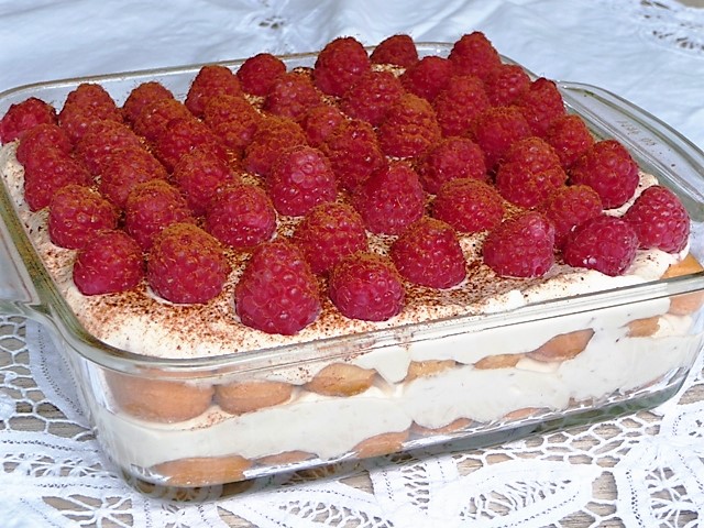 Snelle Tiramisu met frambozen