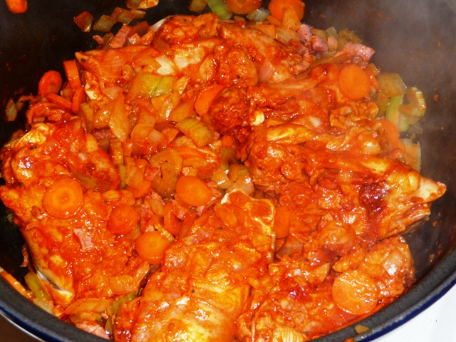 Pollo alla Cacciatora (Italiaanse kip op jagerswijze)