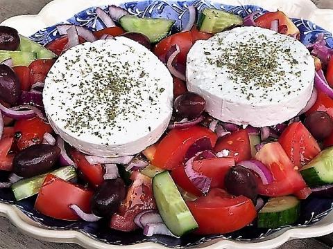 De echte Griekse salade (basisrecept)