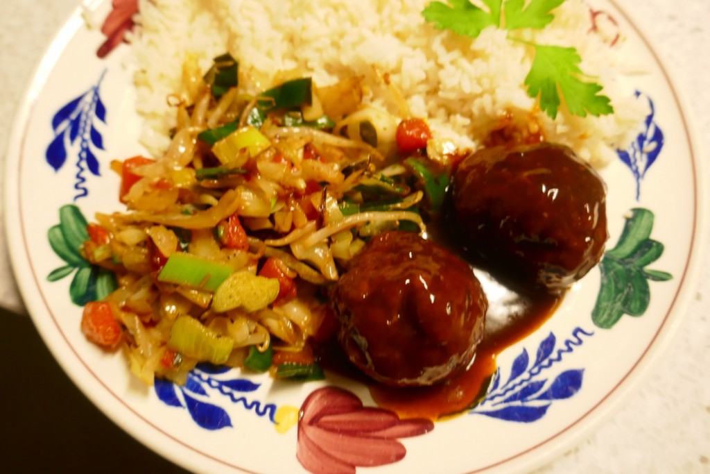 Gehaktballen in Ketjapsaus