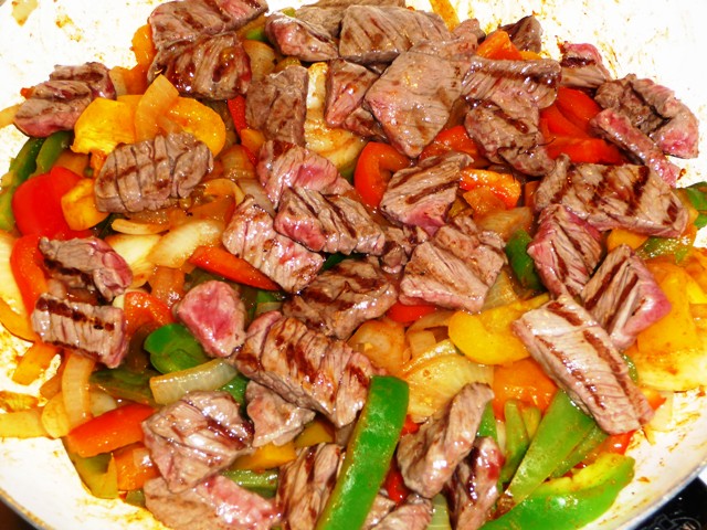 Fajitas de Carne (met biefstuk)