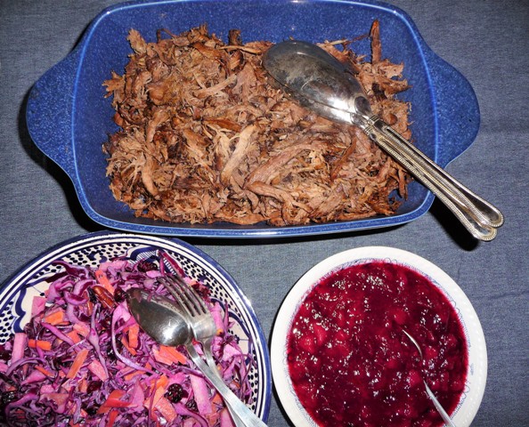 Coleslaw van rode kool
