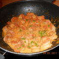 Gamba’s in paprika-kokossaus