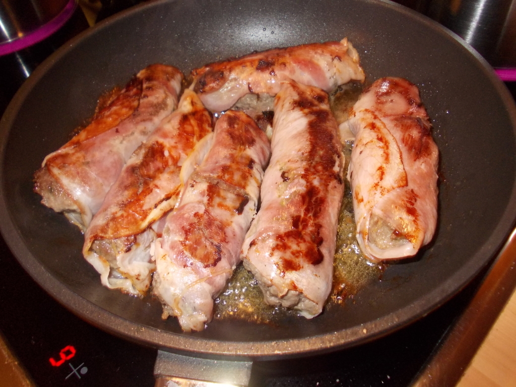 Ham-gehaktrolletjes