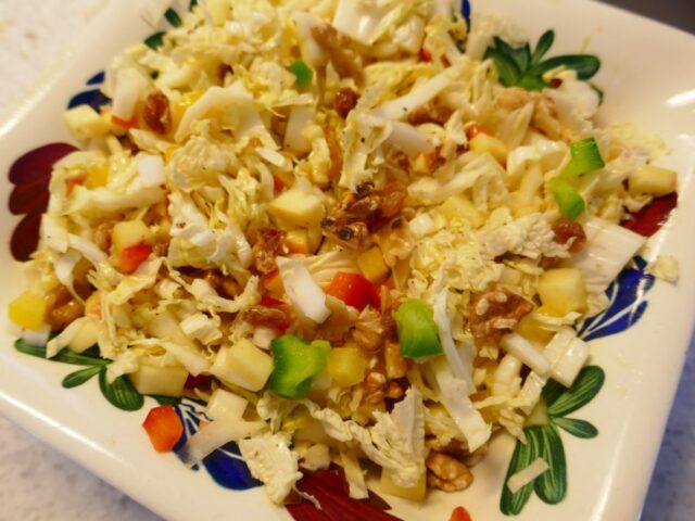 Kleurige Chinese koolsalade